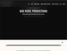 Tablet Screenshot of budrebelproductions.com